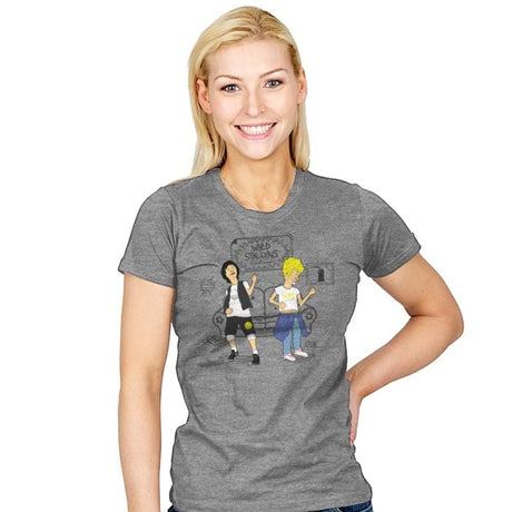 BILLvis and ButtTED - Womens T-Shirts RIPT Apparel Small / Heather