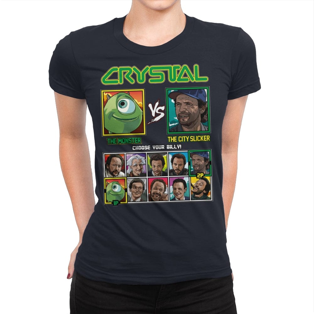 Billy Crystal Fighter - Womens Premium T-Shirts RIPT Apparel Small / Midnight Navy