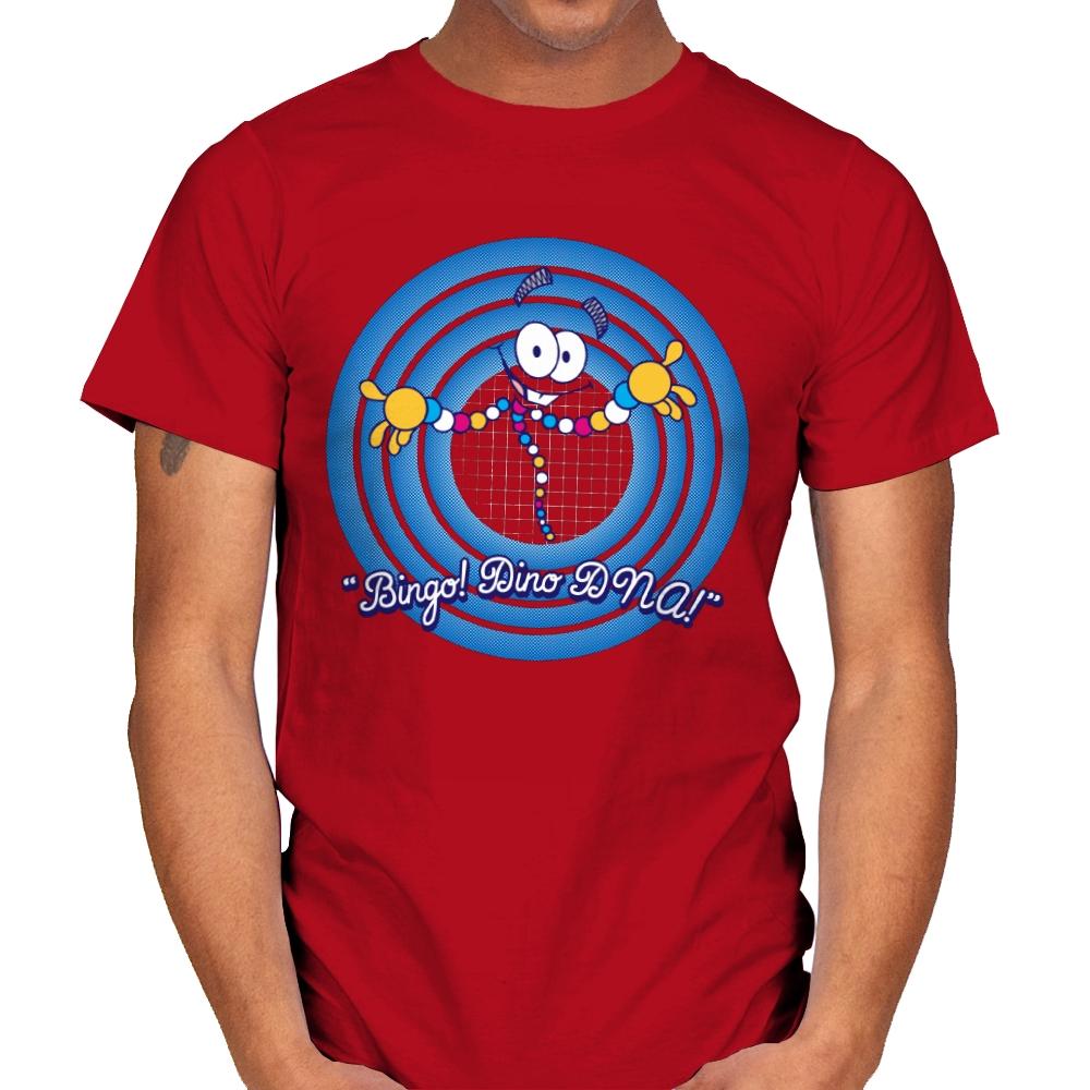 Bingo! Dino DNA! - Mens T-Shirts RIPT Apparel Small / Red