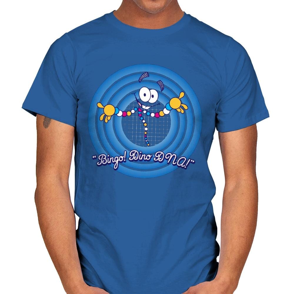 Bingo! Dino DNA! - Mens T-Shirts RIPT Apparel Small / Royal