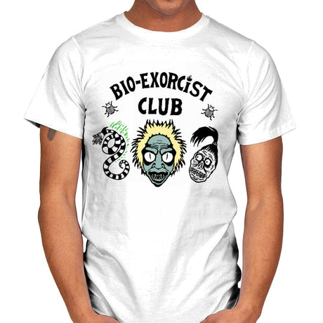 Bio-Exorcist Club - Mens T-Shirts RIPT Apparel Small / White