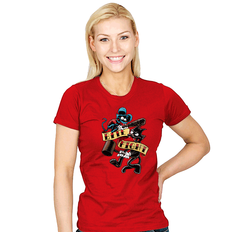 Bite and Fight - Womens T-Shirts RIPT Apparel