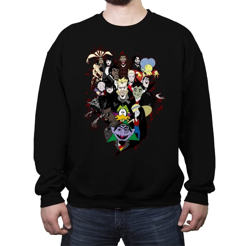 Bite Club - Crew Neck Sweatshirt Crew Neck Sweatshirt RIPT Apparel Small / Black