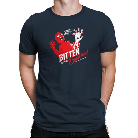 Bitten by the Spider Exclusive - Mens Premium T-Shirts RIPT Apparel Small / Indigo