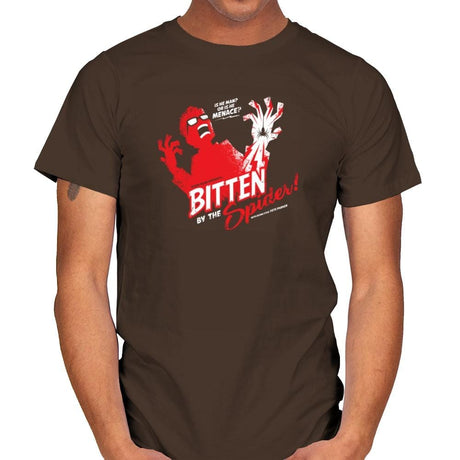 Bitten by the Spider Exclusive - Mens T-Shirts RIPT Apparel Small / Dark Chocolate