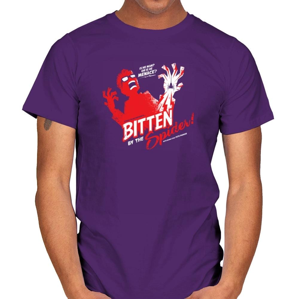 Bitten by the Spider Exclusive - Mens T-Shirts RIPT Apparel Small / Purple