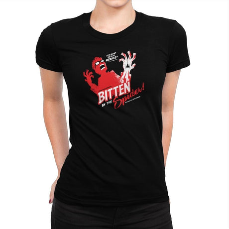 Bitten by the Spider Exclusive - Womens Premium T-Shirts RIPT Apparel Small / Indigo