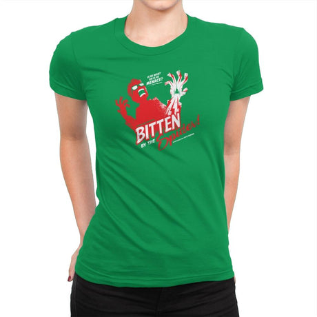 Bitten by the Spider Exclusive - Womens Premium T-Shirts RIPT Apparel Small / Kelly Green