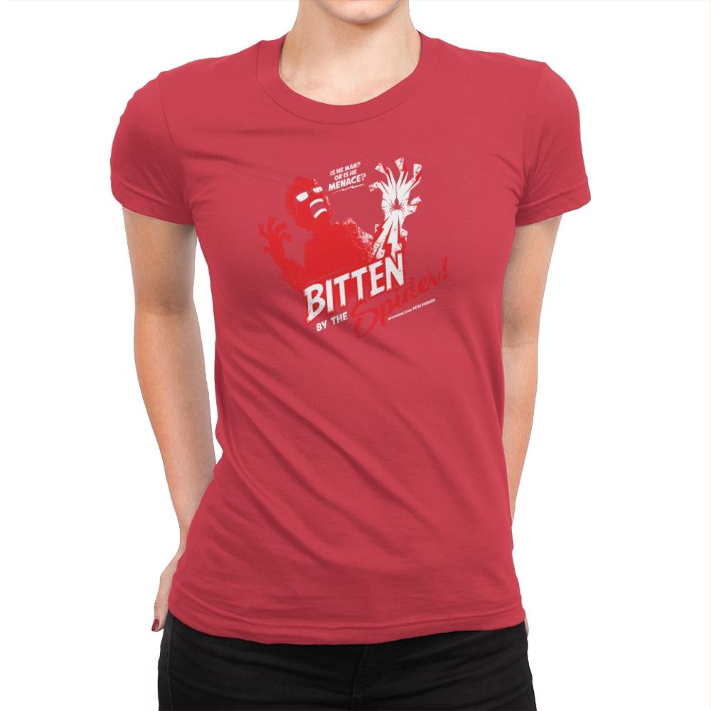 Bitten by the Spider Exclusive - Womens Premium T-Shirts RIPT Apparel Small / Red