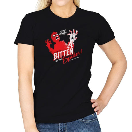 Bitten by the Spider Exclusive - Womens T-Shirts RIPT Apparel Small / Black