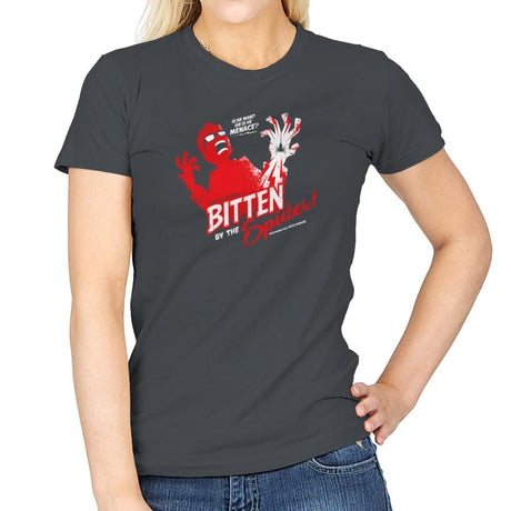 Bitten by the Spider Exclusive - Womens T-Shirts RIPT Apparel Small / Charcoal