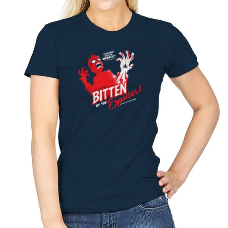 Bitten by the Spider Exclusive - Womens T-Shirts RIPT Apparel Small / Navy