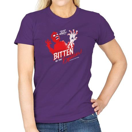 Bitten by the Spider Exclusive - Womens T-Shirts RIPT Apparel Small / Purple