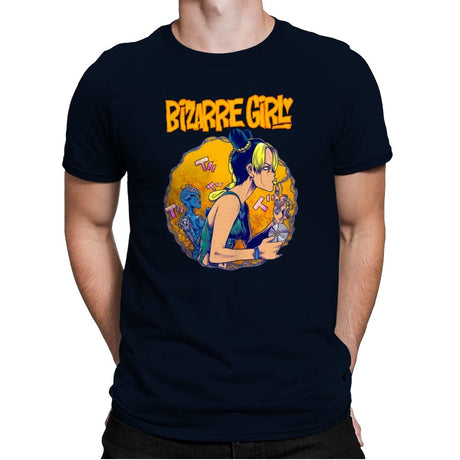 Bizarre Girl - Mens Premium T-Shirts RIPT Apparel Small / Midnight Navy