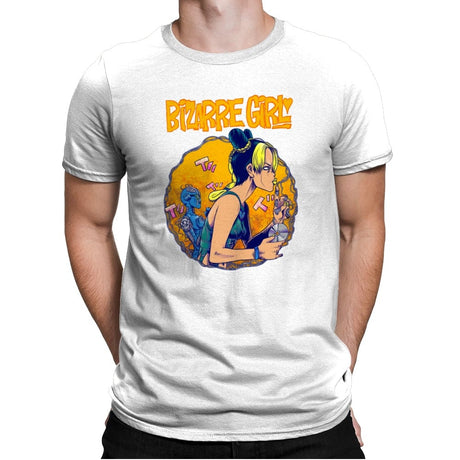 Bizarre Girl - Mens Premium T-Shirts RIPT Apparel Small / White