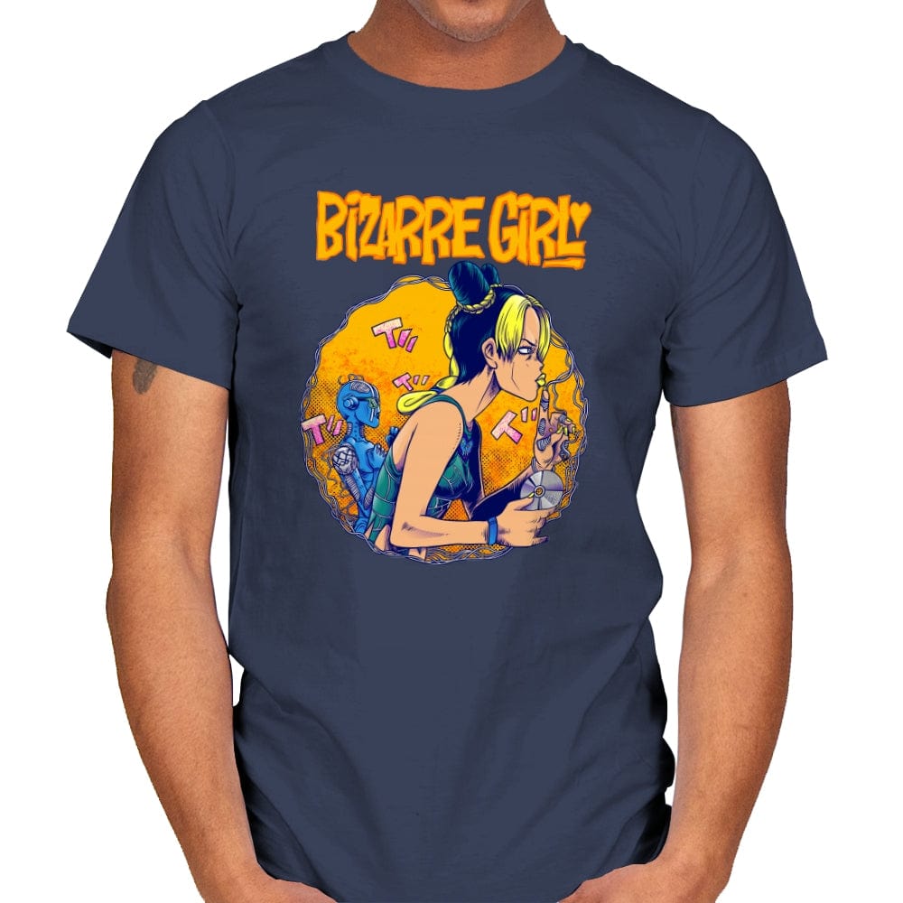 Bizarre Girl - Mens T-Shirts RIPT Apparel Small / Navy