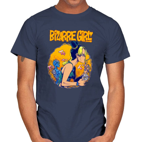 Bizarre Girl - Mens T-Shirts RIPT Apparel Small / Navy