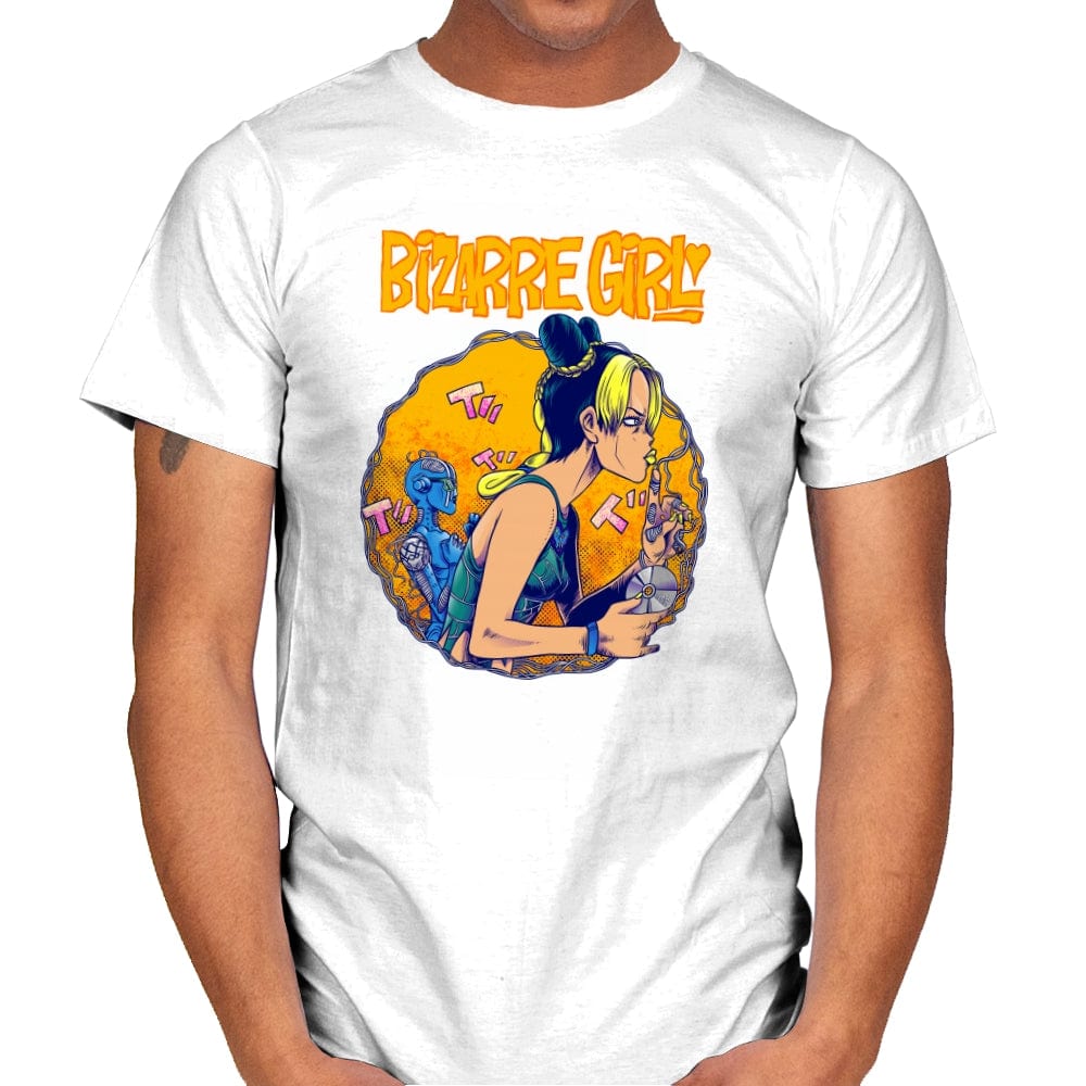 Bizarre Girl - Mens T-Shirts RIPT Apparel Small / White