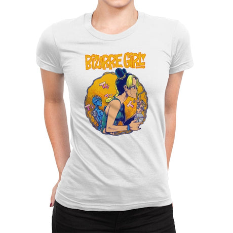 Bizarre Girl - Womens Premium T-Shirts RIPT Apparel Small / White