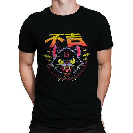 Black Cat - Mens Premium T-Shirts RIPT Apparel Small / Black
