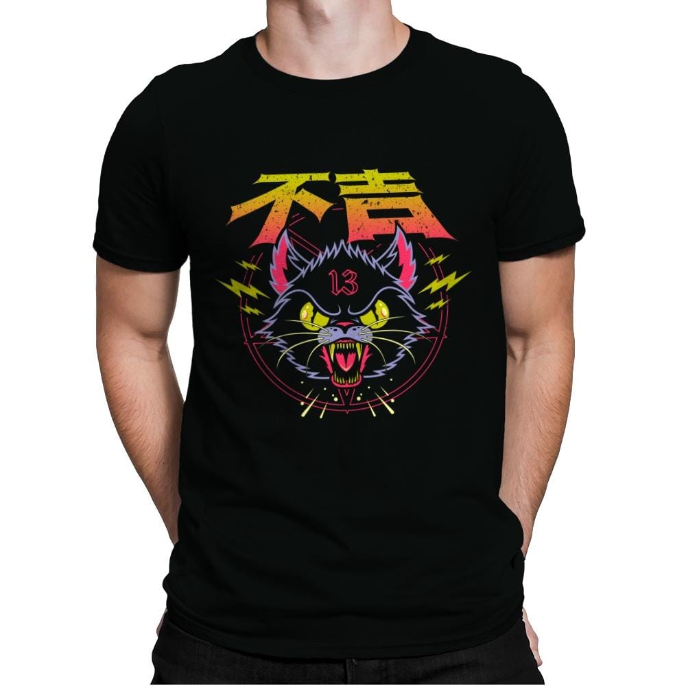 Black Cat - Mens Premium T-Shirts RIPT Apparel Small / Black