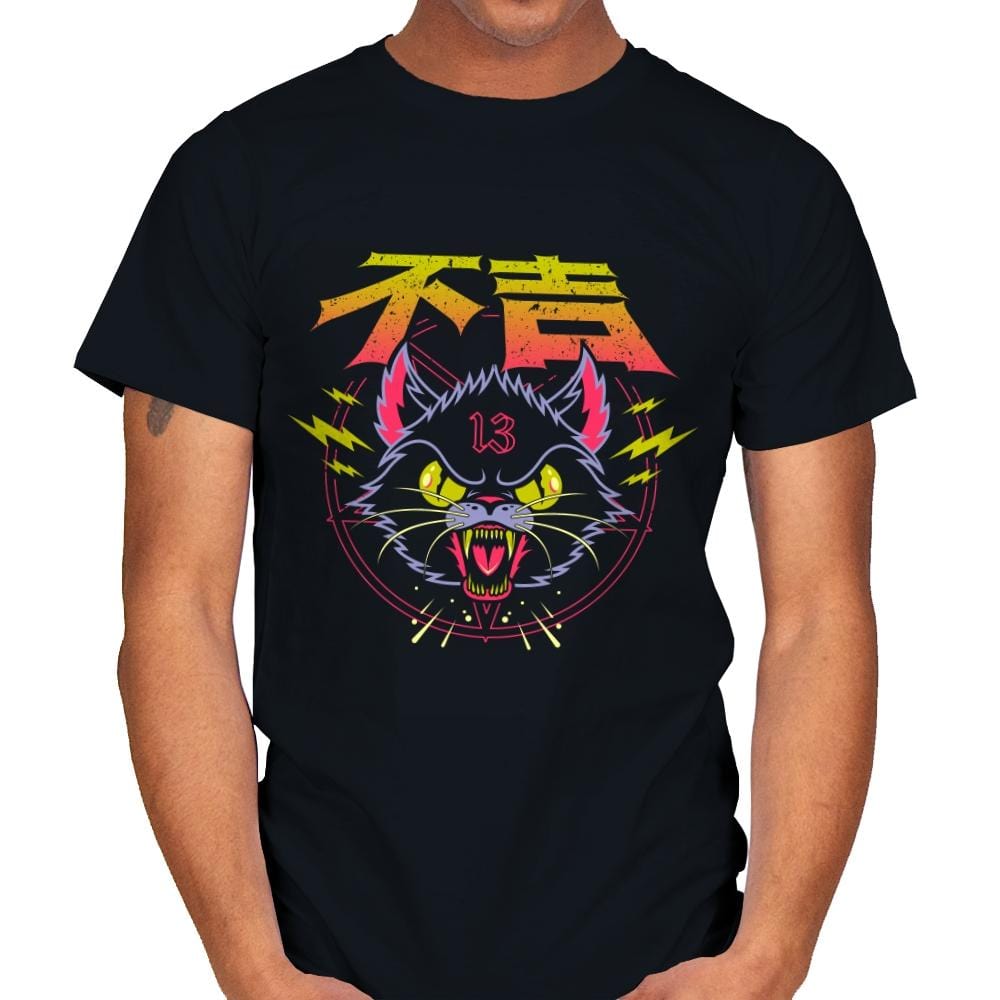 Black Cat - Mens T-Shirts RIPT Apparel Small / Black