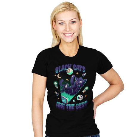 Black Cats Are The Best - Womens T-Shirts RIPT Apparel