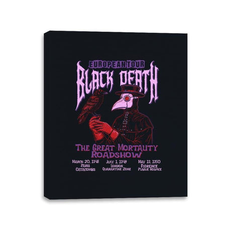 Black Death Tour - Canvas Wraps Canvas Wraps RIPT Apparel 11x14 / Black