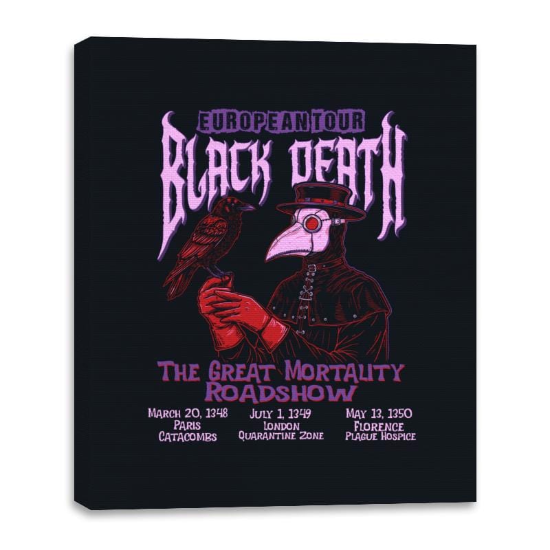 Black Death Tour - Canvas Wraps Canvas Wraps RIPT Apparel 16x20 / Black