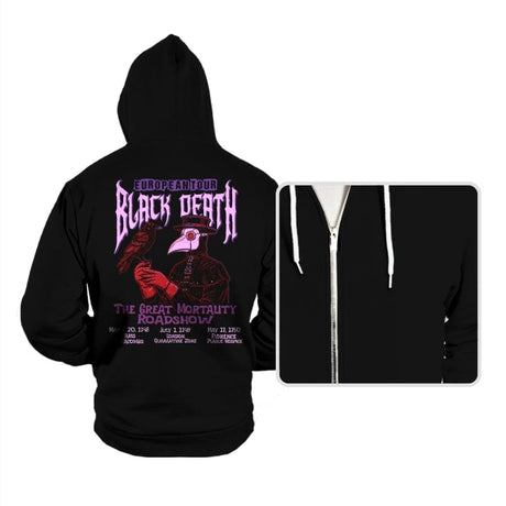 Black Death Tour - Hoodies Hoodies RIPT Apparel Small / Black