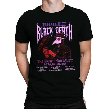 Black Death Tour - Mens Premium T-Shirts RIPT Apparel Small / Black
