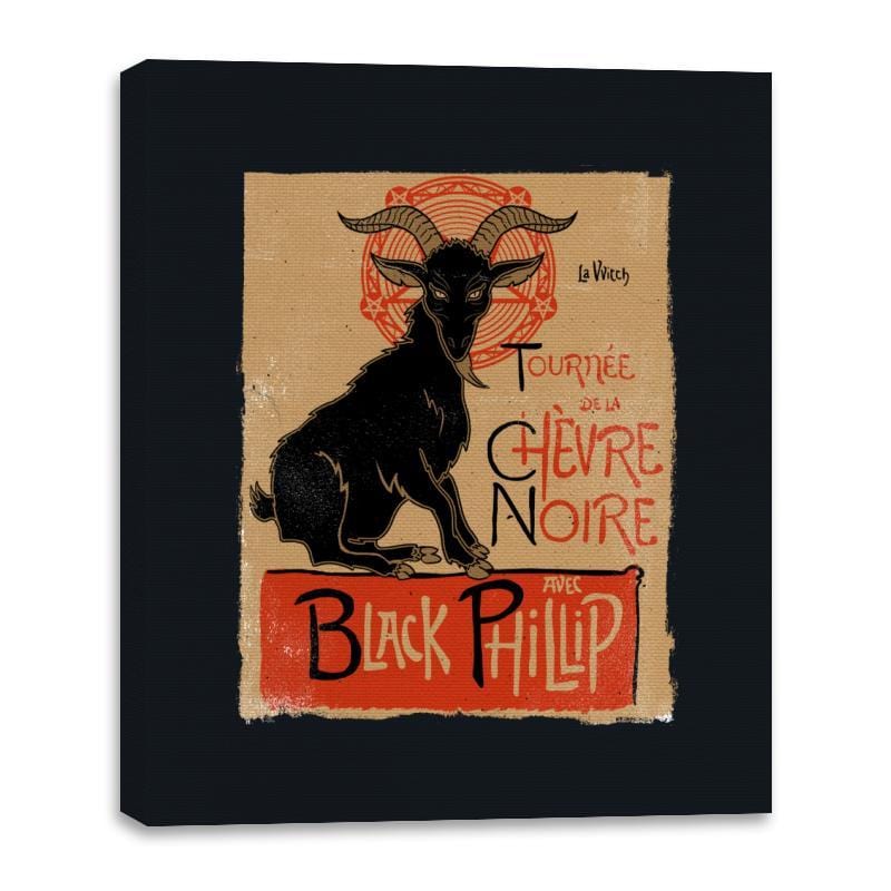Black Goat Tour - Canvas Wraps Canvas Wraps RIPT Apparel 16x20 / Black