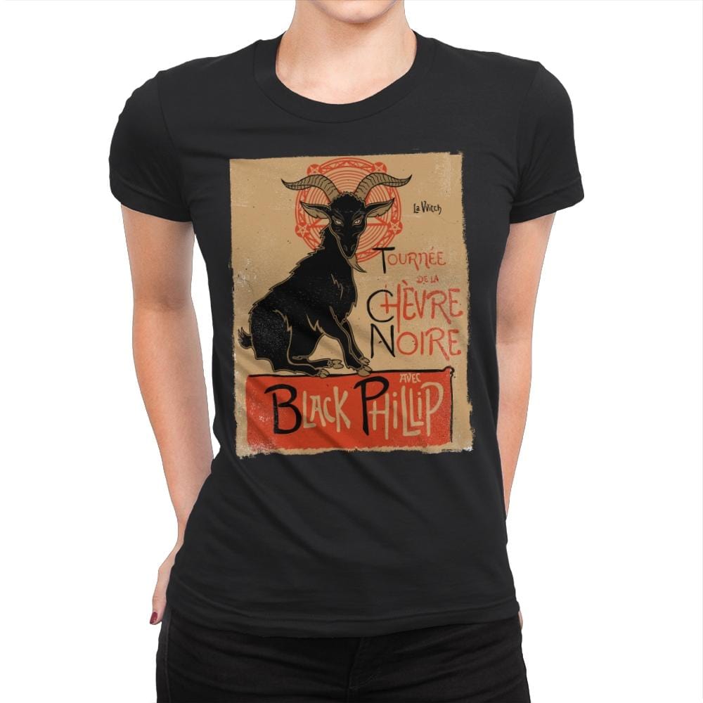 Black Goat Tour - Womens Premium T-Shirts RIPT Apparel Small / Black