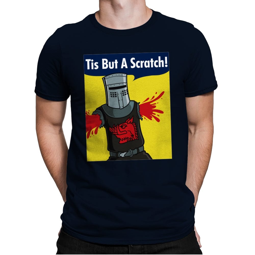 Black Knight Can Do It! - Mens Premium T-Shirts RIPT Apparel Small / Midnight Navy