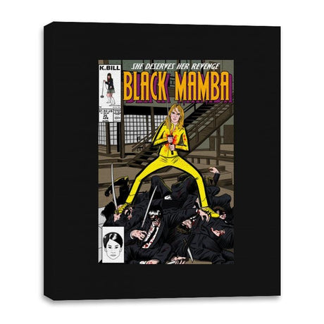 Black Mamba - Canvas Wraps Canvas Wraps RIPT Apparel 16x20 / Black