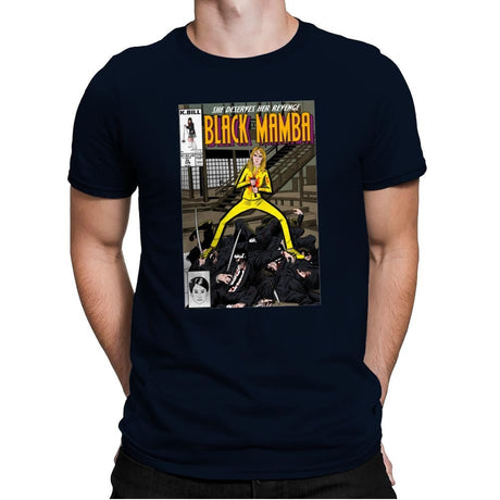 Black Mamba - Mens Premium T-Shirts RIPT Apparel Small / Midnight Navy
