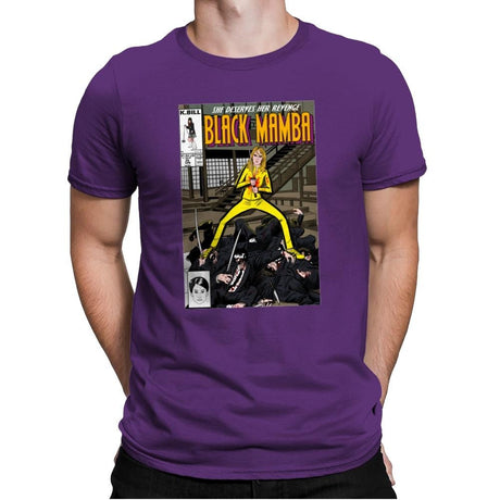 Black Mamba - Mens Premium T-Shirts RIPT Apparel Small / Purple Rush