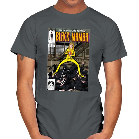 Black Mamba - Mens T-Shirts RIPT Apparel Small / Charcoal