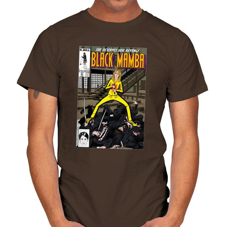 Black Mamba - Mens T-Shirts RIPT Apparel Small / Dark Chocolate