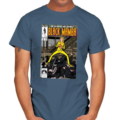 Black Mamba - Mens T-Shirts RIPT Apparel Small / Indigo Blue