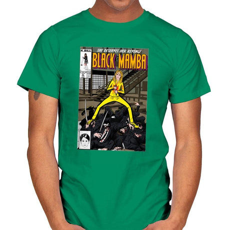 Black Mamba - Mens T-Shirts RIPT Apparel Small / Kelly Green