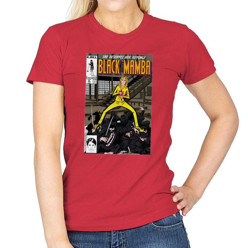 Black Mamba - Womens T-Shirts RIPT Apparel Small / Red