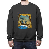 Black P. And Golden Jag - Crew Neck Sweatshirt Crew Neck Sweatshirt RIPT Apparel Small / Charcoal