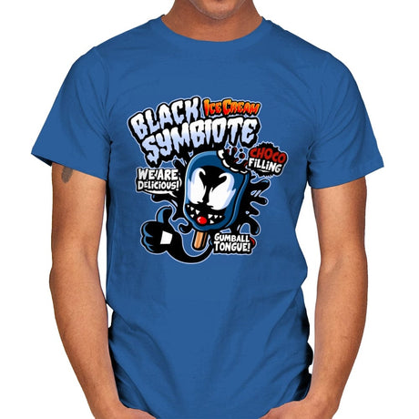 Black Symbiote Ice Cream - Mens T-Shirts RIPT Apparel Small / Royal