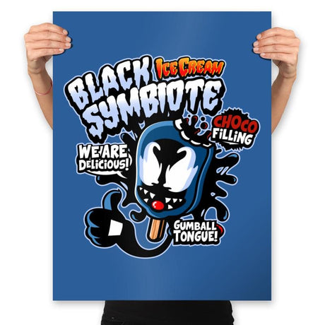 Black Symbiote Ice Cream - Prints Posters RIPT Apparel 18x24 / Royal