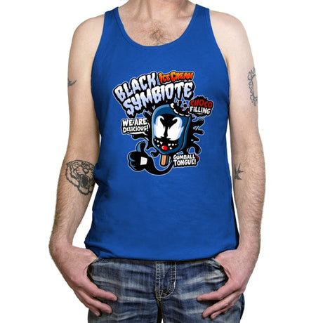 Black Symbiote Ice Cream - Tanktop Tanktop RIPT Apparel X-Small / True Royal