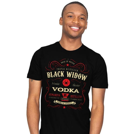 Black Widow Vodka - Mens T-Shirts RIPT Apparel