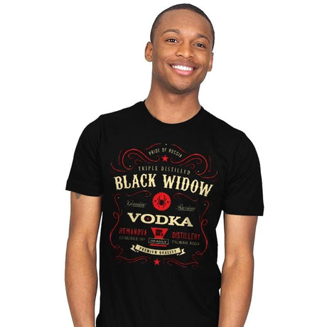 Black Widow Vodka - Mens T-Shirts RIPT Apparel Small / Black