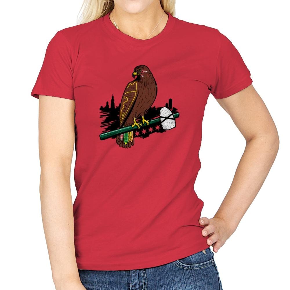 Blackhawk Dynasty Exclusive - Womens T-Shirts RIPT Apparel Small / Red