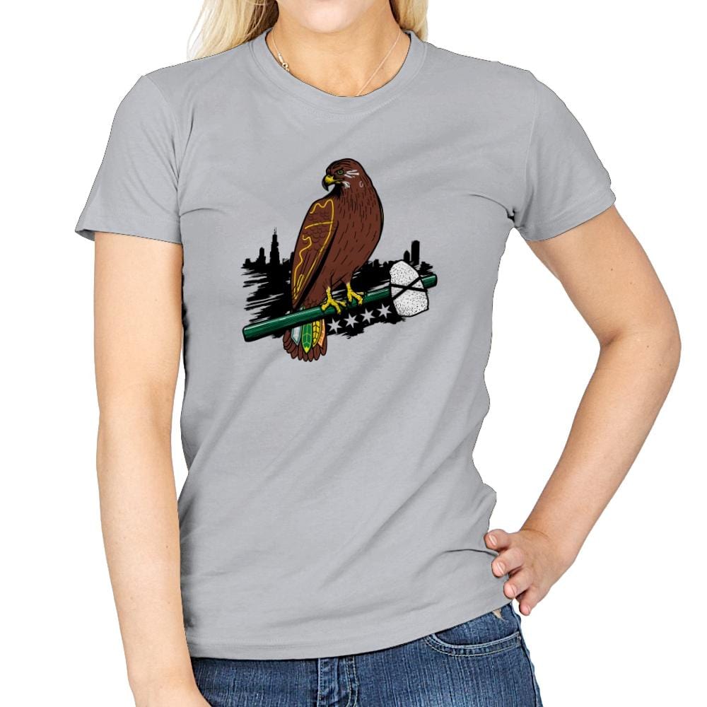 Blackhawk Dynasty Exclusive - Womens T-Shirts RIPT Apparel Small / Sport Grey